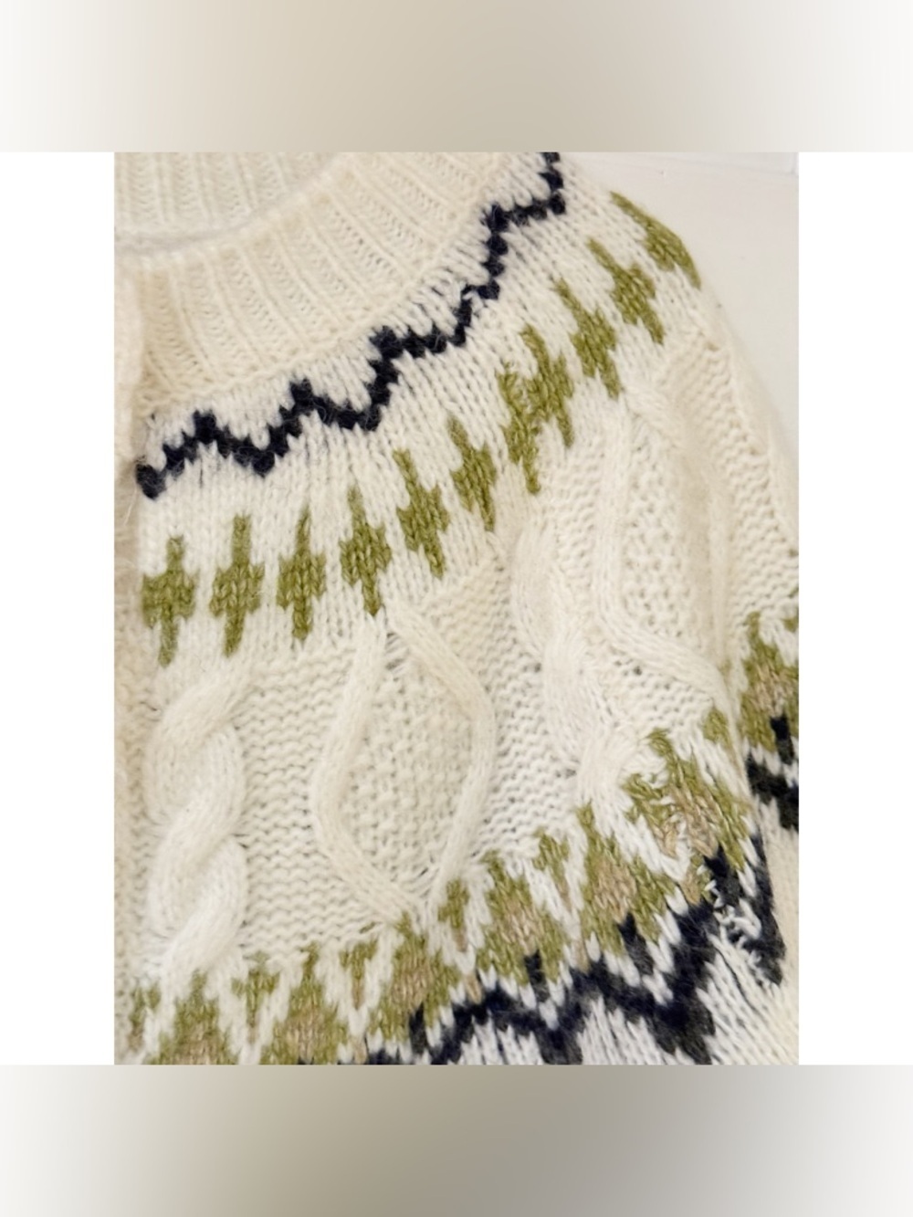 Fifteen Twenty Astrid Fair Isle Cardigan M - Picture 10 of 14